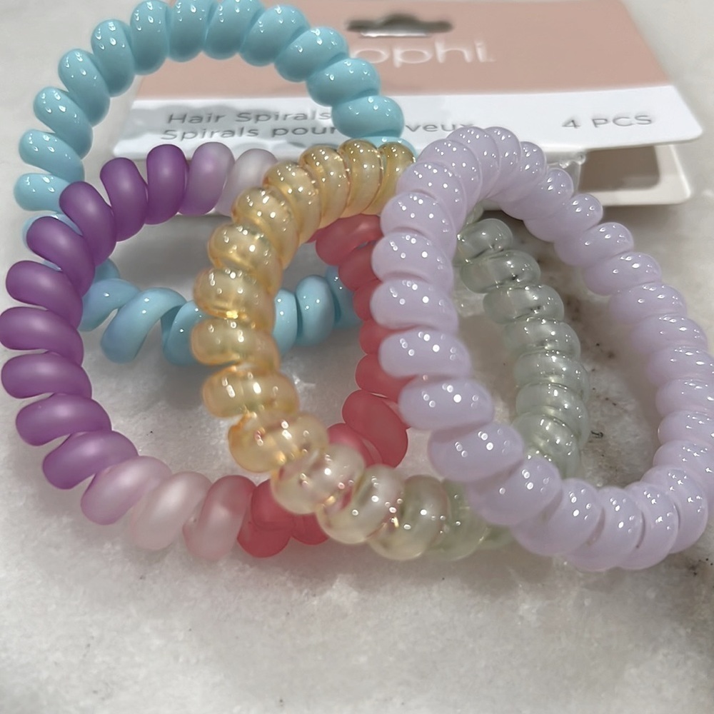 3/$30 • 4Pack Jelly Coil Hair Spiral Set